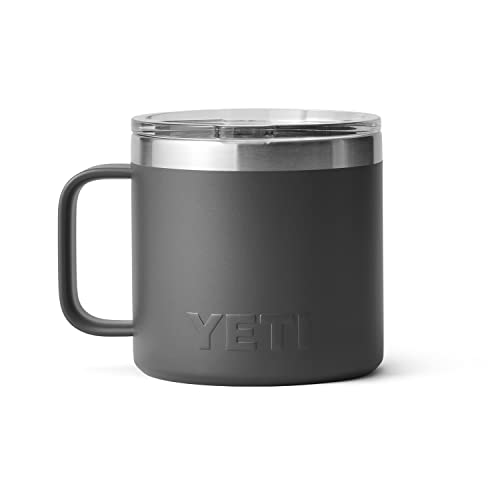 YETI Stainless Steel Rambler Drinking_Cup, Vacuum Insulated, with MagSlider Lid, 14 Ounces, Alpine Yellow