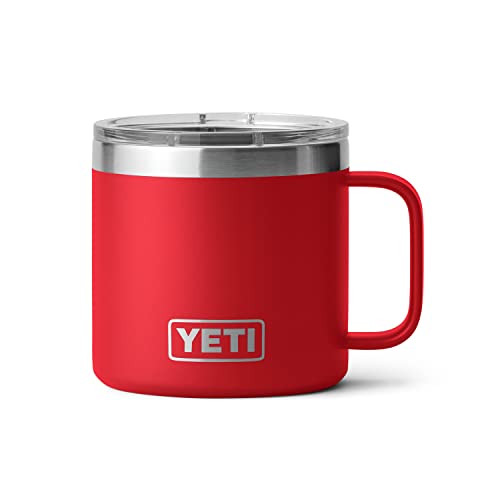 YETI Stainless Steel Rambler Drinking_Cup, Vacuum Insulated, with MagSlider Lid, 14 Ounces, Alpine Yellow
