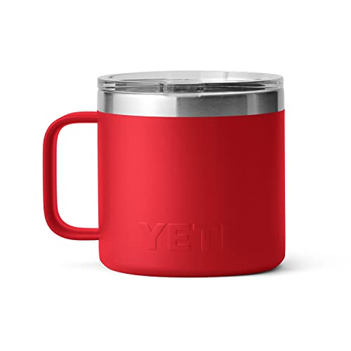 YETI Stainless Steel Rambler Drinking_Cup, Vacuum Insulated, with MagSlider Lid, 14 Ounces, Alpine Yellow
