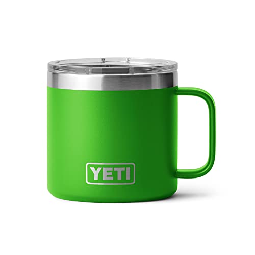YETI Stainless Steel Rambler Drinking_Cup, Vacuum Insulated, with MagSlider Lid, 14 Ounces, Alpine Yellow