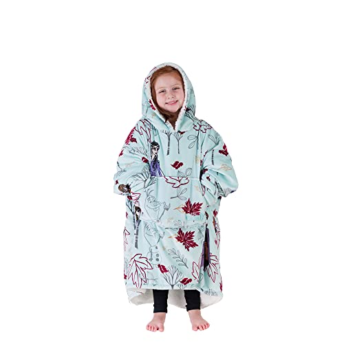 THE COMFY JR | The Original Oversized Microfiber & Sherpa Wearable Blanket for Kids, Seen On Shark Tank, One Size Fits All (Blue)