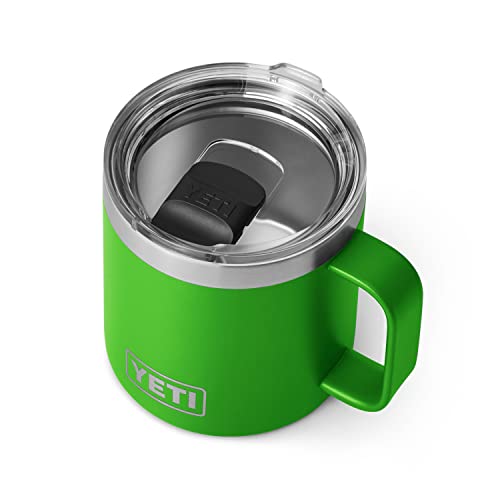 YETI Stainless Steel Rambler Drinking_Cup, Vacuum Insulated, with MagSlider Lid, 14 Ounces, Alpine Yellow