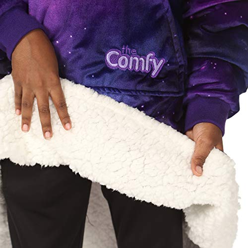 THE COMFY JR | The Original Oversized Microfiber & Sherpa Wearable Blanket for Kids, Seen On Shark Tank, One Size Fits All (Blue)