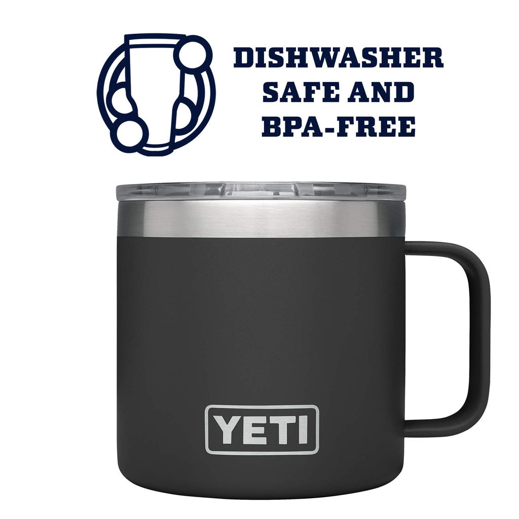 YETI Stainless Steel Rambler Drinking_Cup, Vacuum Insulated, with MagSlider Lid, 14 Ounces, Alpine Yellow