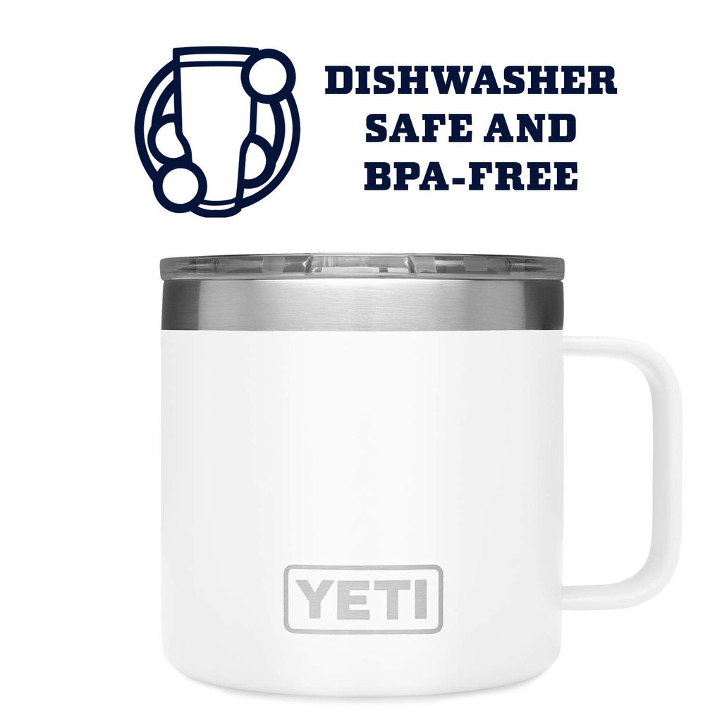 YETI Stainless Steel Rambler Drinking_Cup, Vacuum Insulated, with MagSlider Lid, 14 Ounces, Alpine Yellow