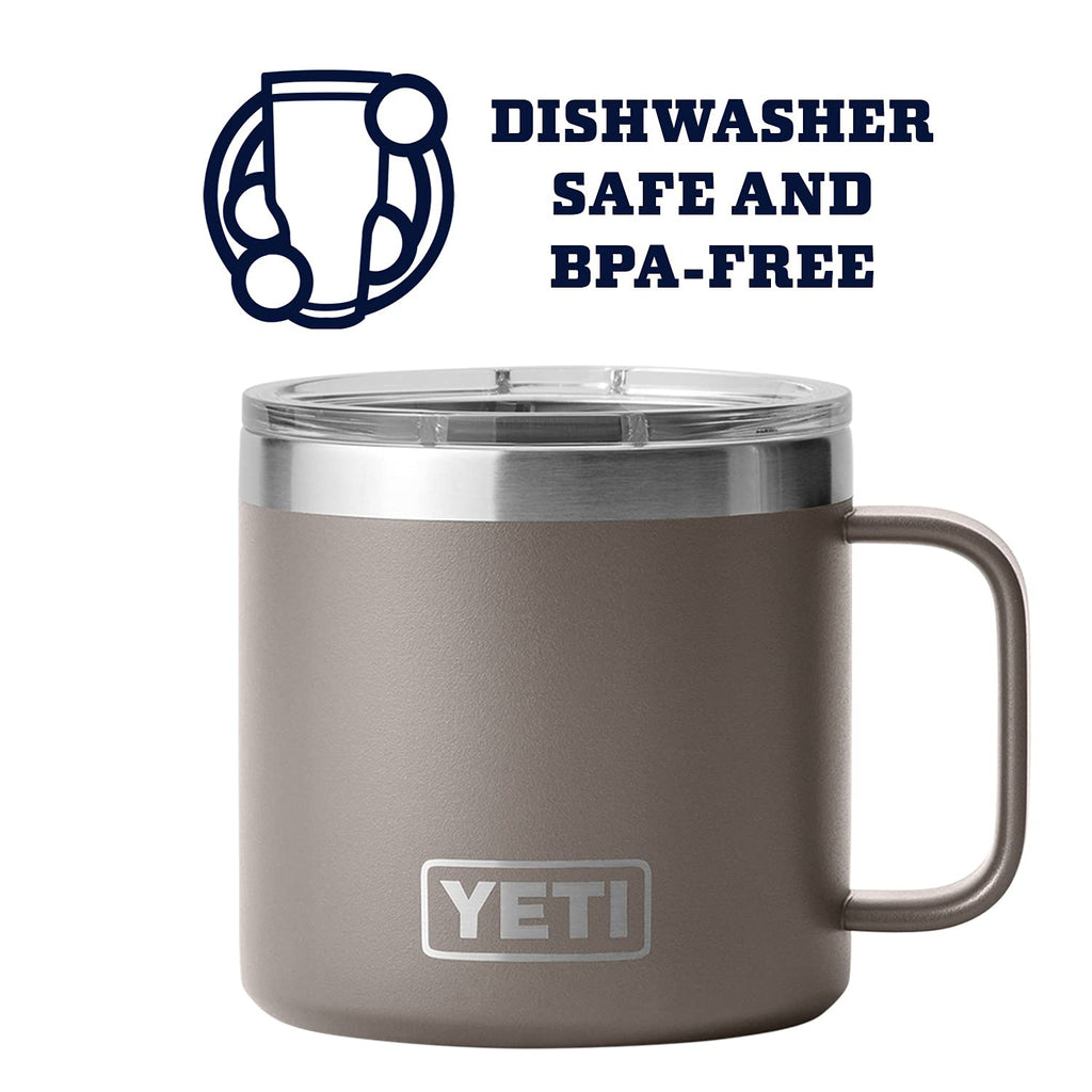 YETI Stainless Steel Rambler Drinking_Cup, Vacuum Insulated, with MagSlider Lid, 14 Ounces, Alpine Yellow