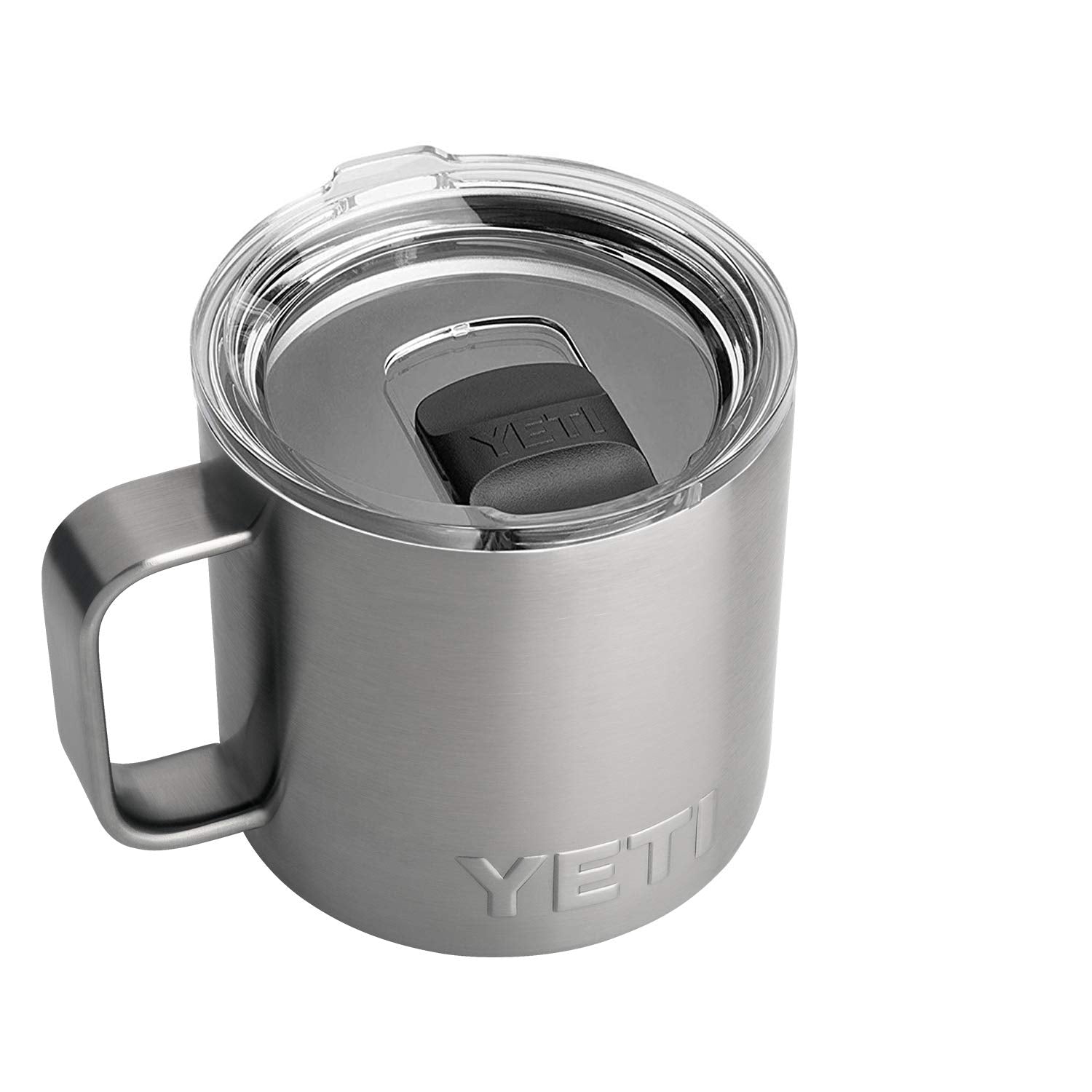 YETI Stainless Steel Rambler Drinking_Cup, Vacuum Insulated, with MagSlider Lid, 14 Ounces, Alpine Yellow