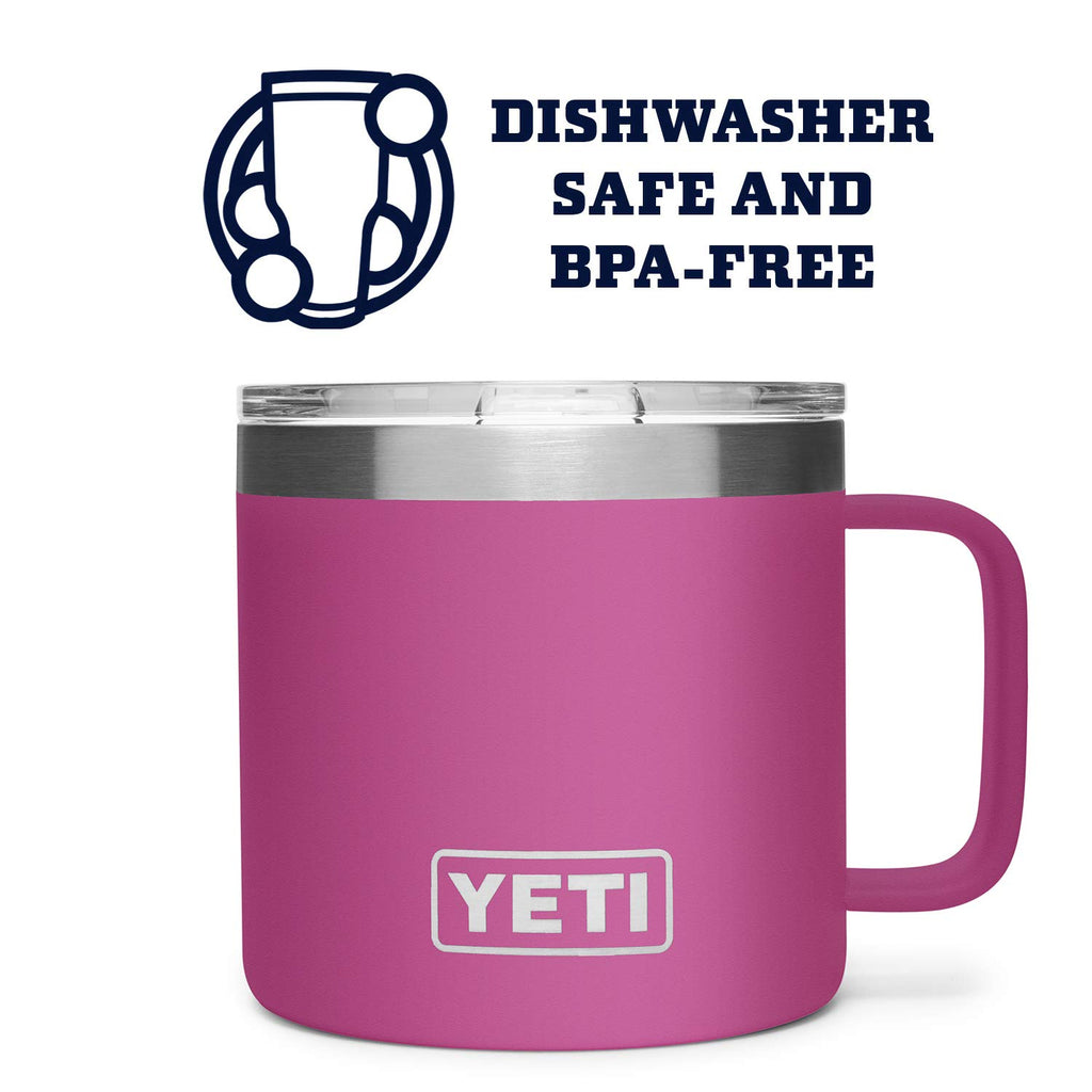 YETI Stainless Steel Rambler Drinking_Cup, Vacuum Insulated, with MagSlider Lid, 14 Ounces, Alpine Yellow
