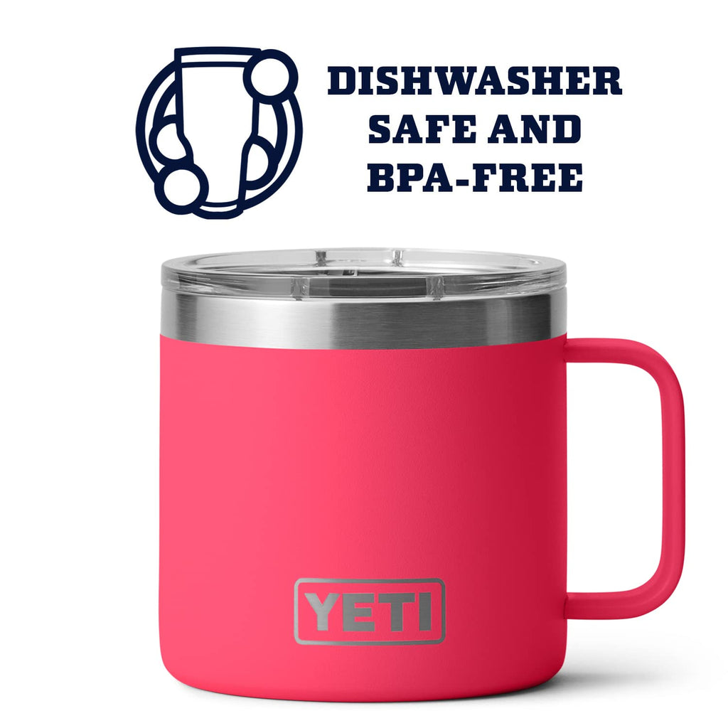 YETI Stainless Steel Rambler Drinking_Cup, Vacuum Insulated, with MagSlider Lid, 14 Ounces, Alpine Yellow