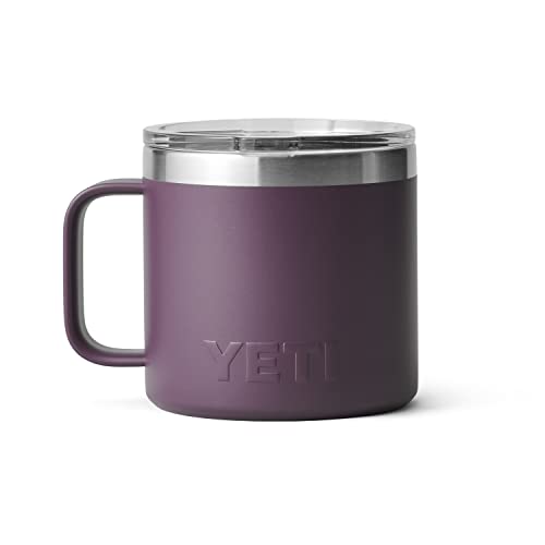 YETI Stainless Steel Rambler Drinking_Cup, Vacuum Insulated, with MagSlider Lid, 14 Ounces, Alpine Yellow
