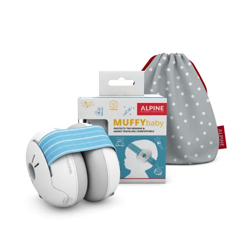 Alpine Muffy Baby Ear Protection for Babies and Toddlers up to 36 Months - CE & ANSI Certified - Noise Reduction Earmuffs - Comfortable Headphones Against Hearing Damage & Improves Sleep - Green