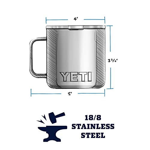 YETI Stainless Steel Rambler Drinking_Cup, Vacuum Insulated, with MagSlider Lid, 14 Ounces, Alpine Yellow