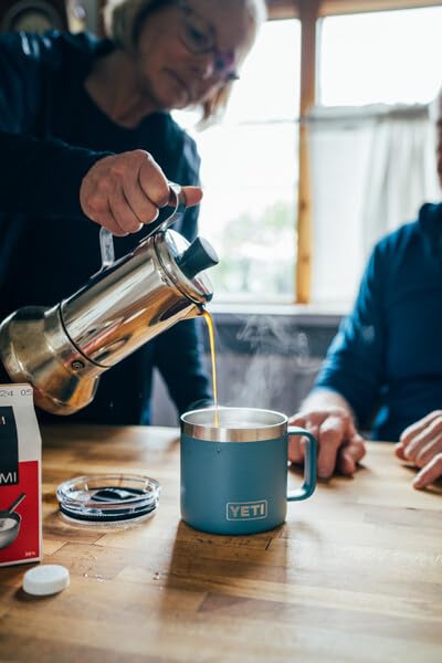 YETI Stainless Steel Rambler Drinking_Cup, Vacuum Insulated, with MagSlider Lid, 14 Ounces, Alpine Yellow