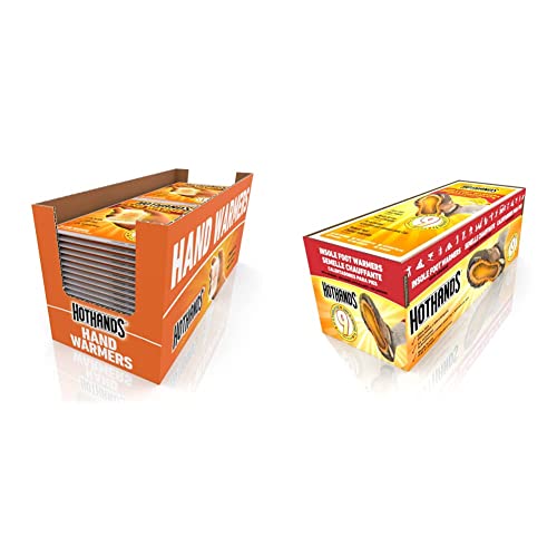 HotHands Hand Warmers - Long Lasting Natural Odorless Air Activated Warmers - Up to 10 Hours of Heat - 40 Pair