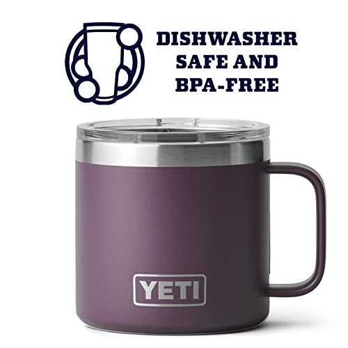 YETI Stainless Steel Rambler Drinking_Cup, Vacuum Insulated, with MagSlider Lid, 14 Ounces, Alpine Yellow