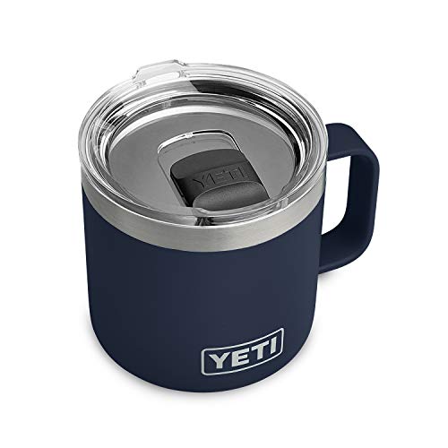YETI Stainless Steel Rambler Drinking_Cup, Vacuum Insulated, with MagSlider Lid, 14 Ounces, Alpine Yellow
