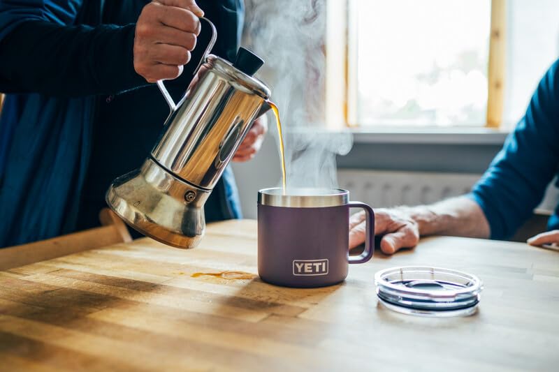 YETI Stainless Steel Rambler Drinking_Cup, Vacuum Insulated, with MagSlider Lid, 14 Ounces, Alpine Yellow