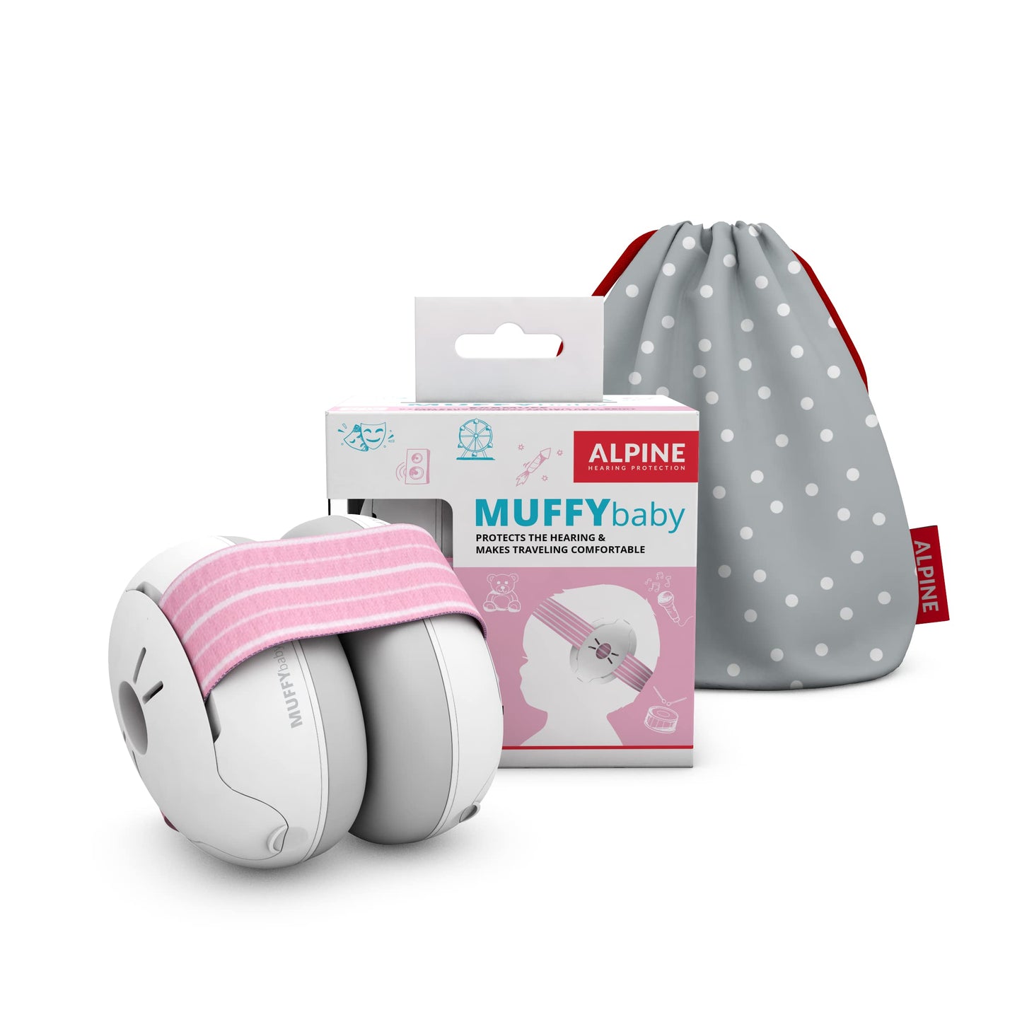 Alpine Muffy Baby Ear Protection for Babies and Toddlers up to 36 Months - CE & ANSI Certified - Noise Reduction Earmuffs - Comfortable Headphones Against Hearing Damage & Improves Sleep - Green