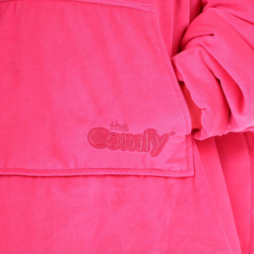 THE COMFY JR | The Original Oversized Microfiber & Sherpa Wearable Blanket for Kids, Seen On Shark Tank, One Size Fits All (Blue)
