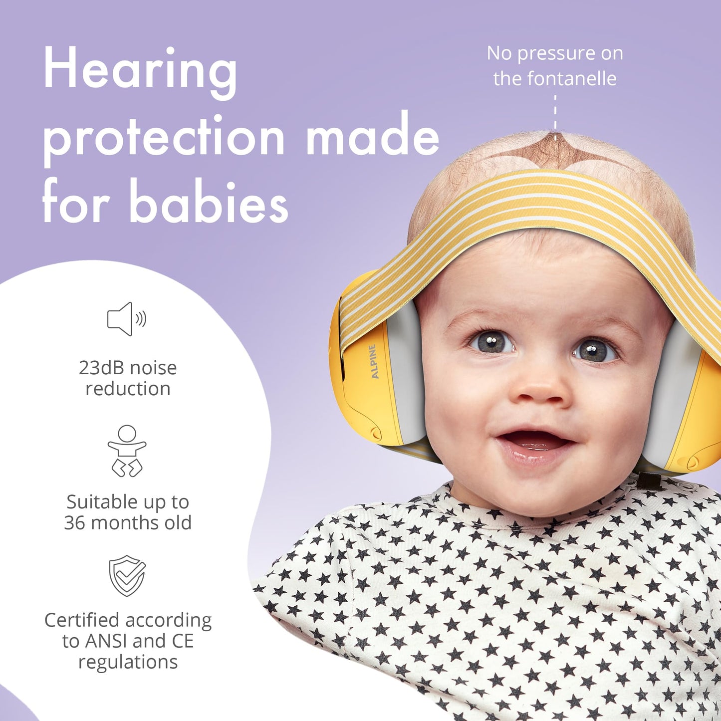 Alpine Muffy Baby Ear Protection for Babies and Toddlers up to 36 Months - CE & ANSI Certified - Noise Reduction Earmuffs - Comfortable Headphones Against Hearing Damage & Improves Sleep - Green