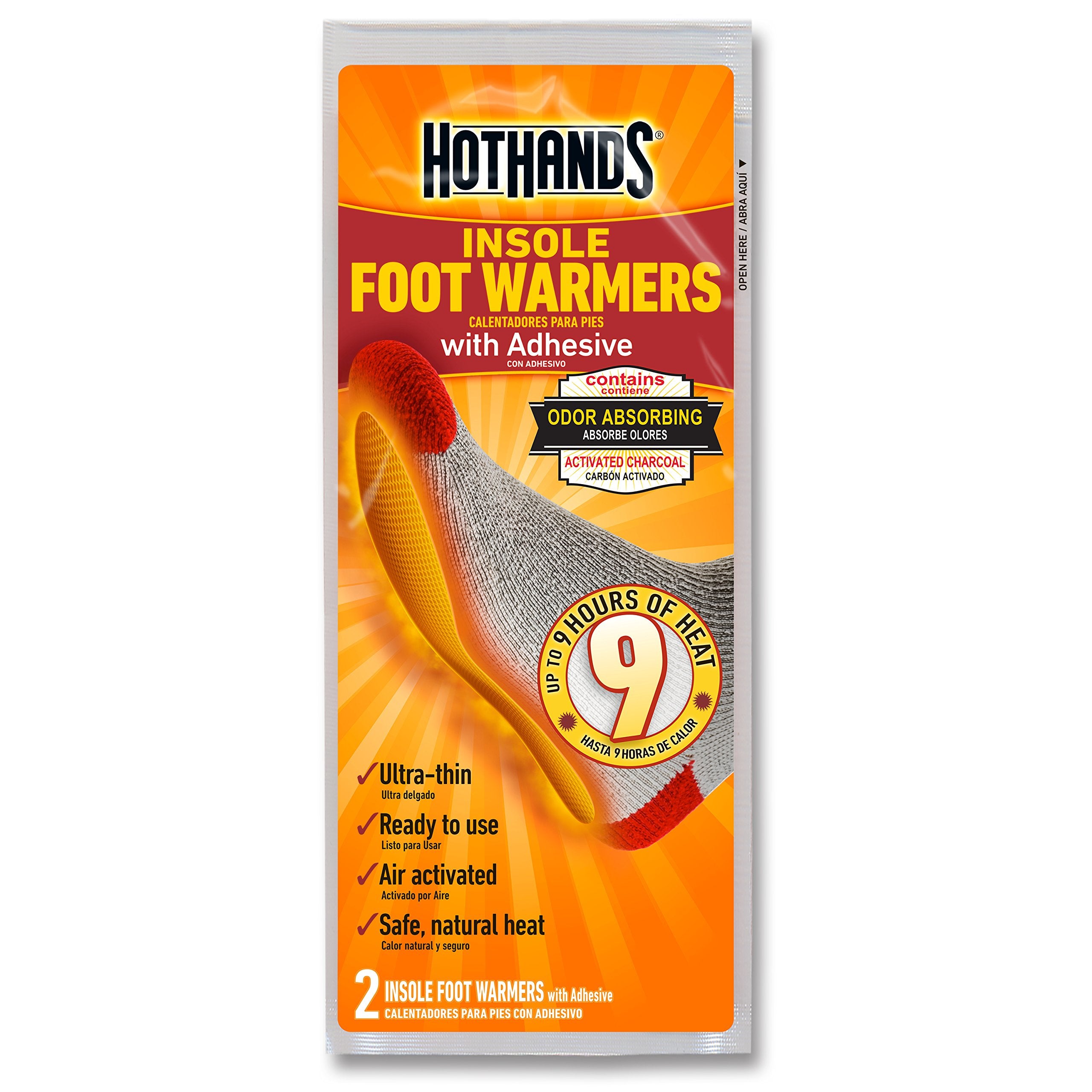 HotHands Hand Warmers - Long Lasting Natural Odorless Air Activated Warmers - Up to 10 Hours of Heat - 40 Pair